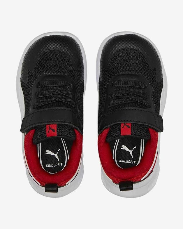 Zapatillas Puma Evolve Run Mesh negro blanco rojo bebé - #4