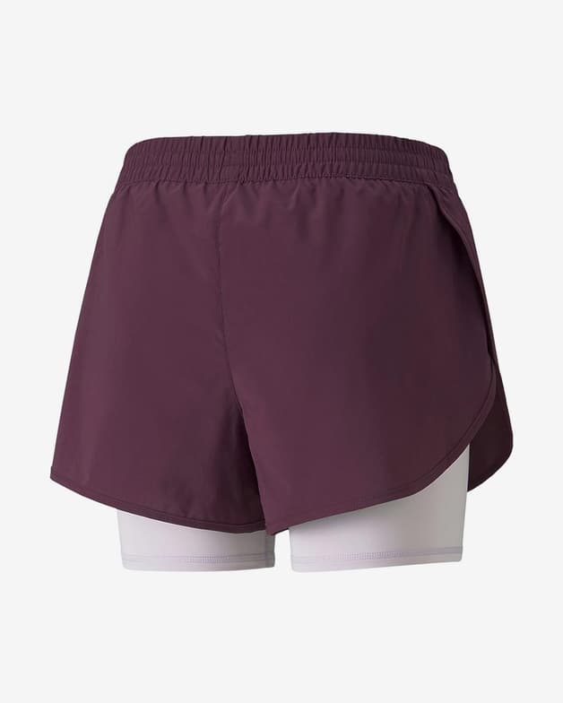 Pantalón corto Puma 2 in 1 Run granate mujer - #2
