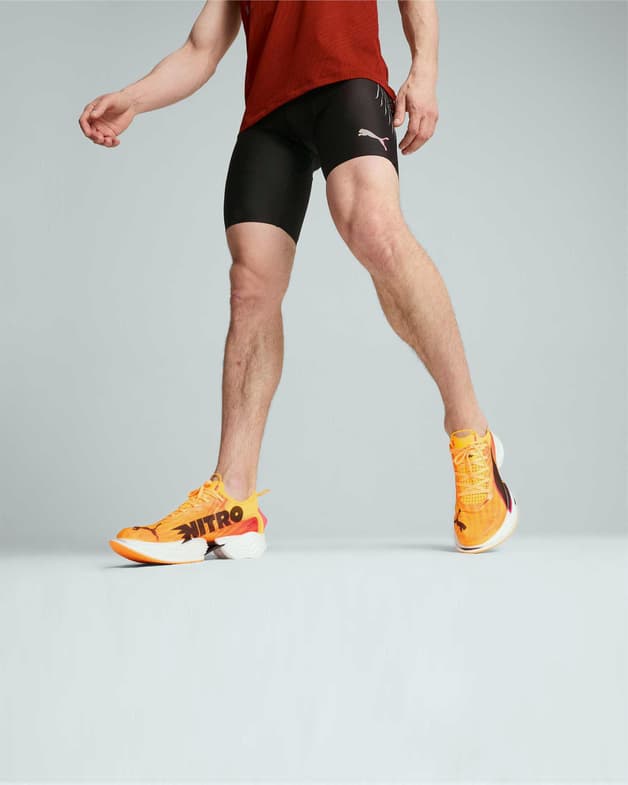 Malla corta Puma Run Elite Reflective negro puro blanco - #3