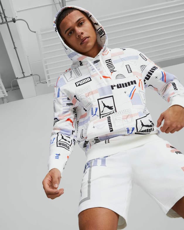 Sudadera con capucha Puma Classics Gen blanco azul - #3