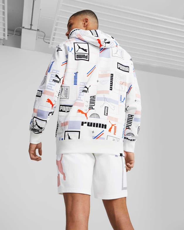 Sudadera con capucha Puma Classics Gen blanco azul - #7