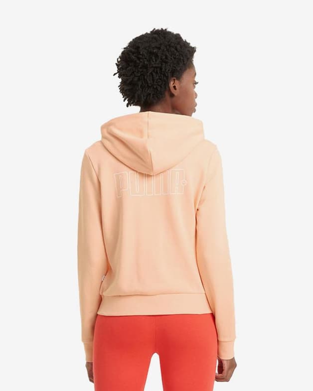Sudadera con capucha Puma Rebel Full Zip naranja pálido mujer - #4
