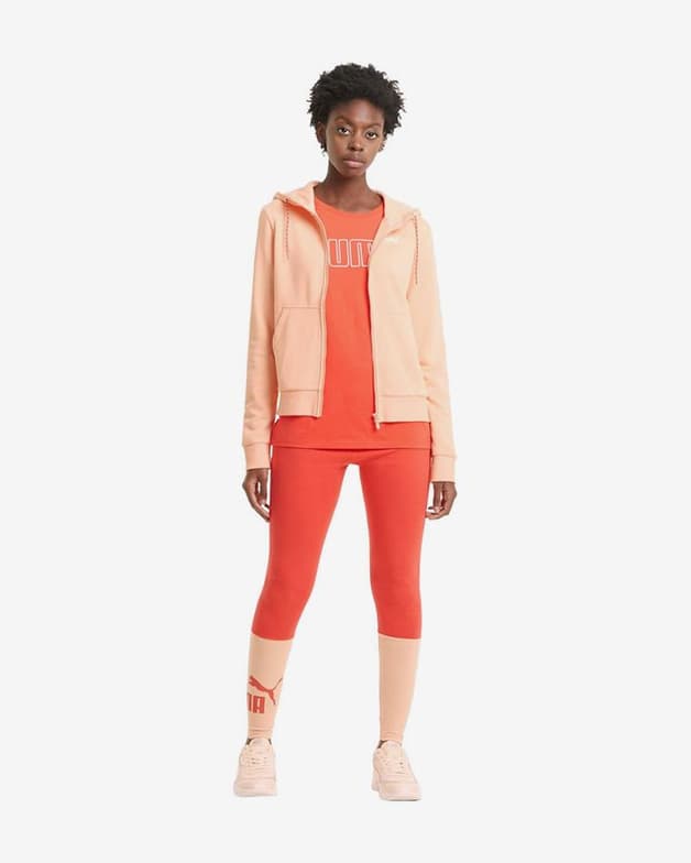Sudadera con capucha Puma Rebel Full Zip naranja pálido mujer - #5