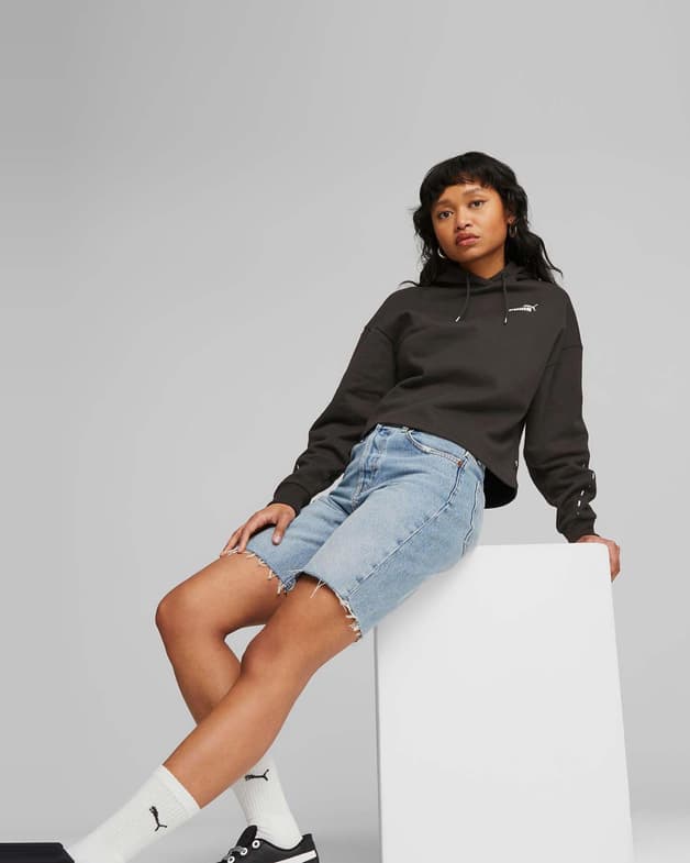 Sudadera con capucha Puma Essential Tape negro mujer - #3