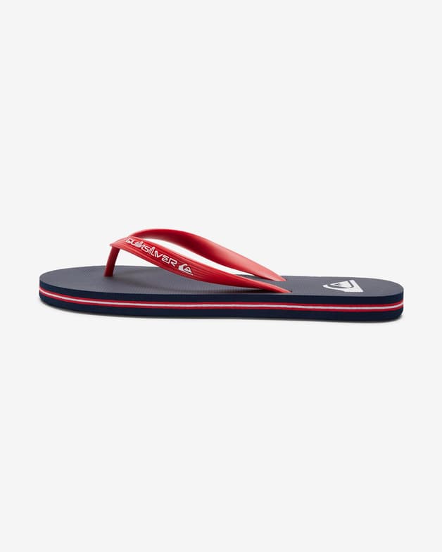Chanclas Quiksilver Molokai Panel azul oscuro rojo - #3