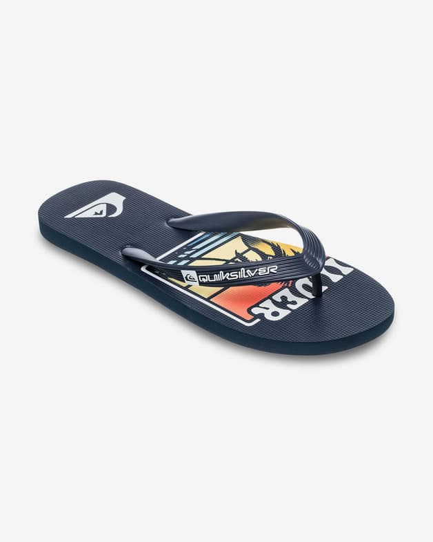 Chanclas Quiksilver Java Art azul noche naranja - #1
