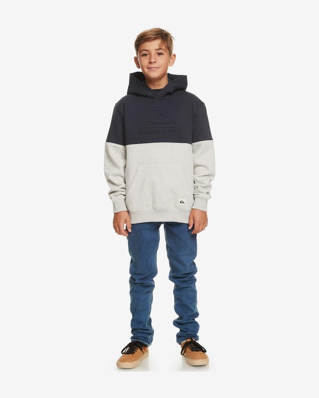 Sudadera con capucha Quiksilver Emboss negro gris niño - #3