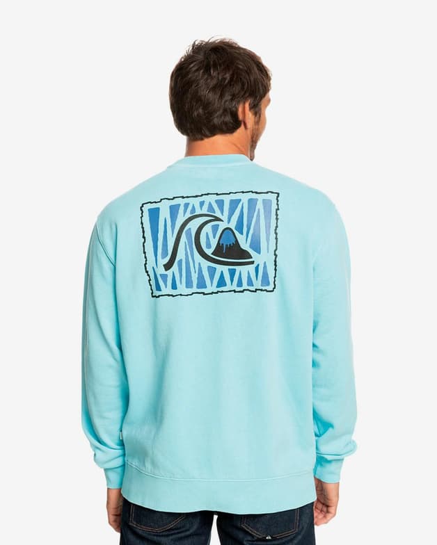 Sudadera Quiksilver Neon Slab azul claro - #3