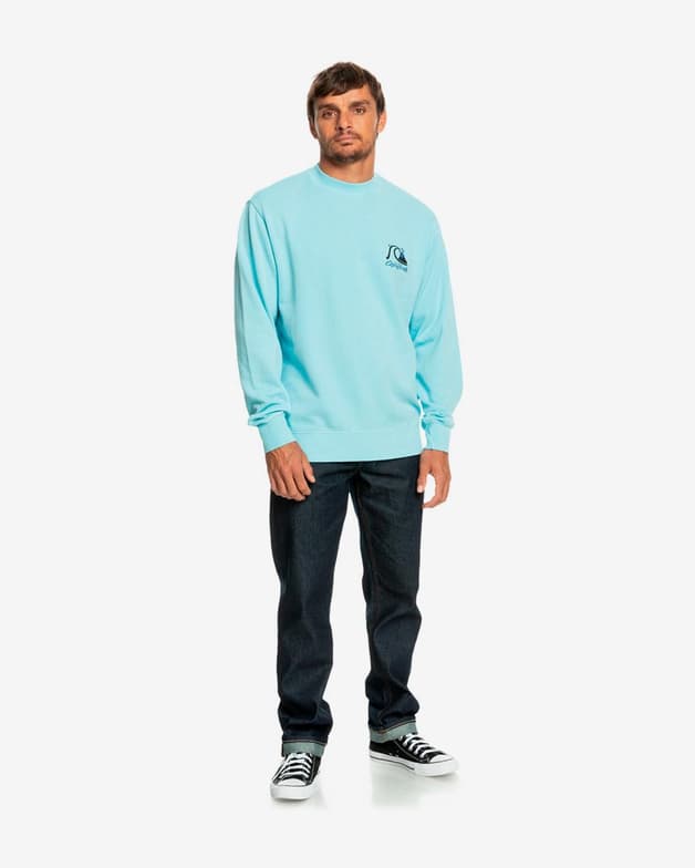 Sudadera Quiksilver Neon Slab azul claro - #6