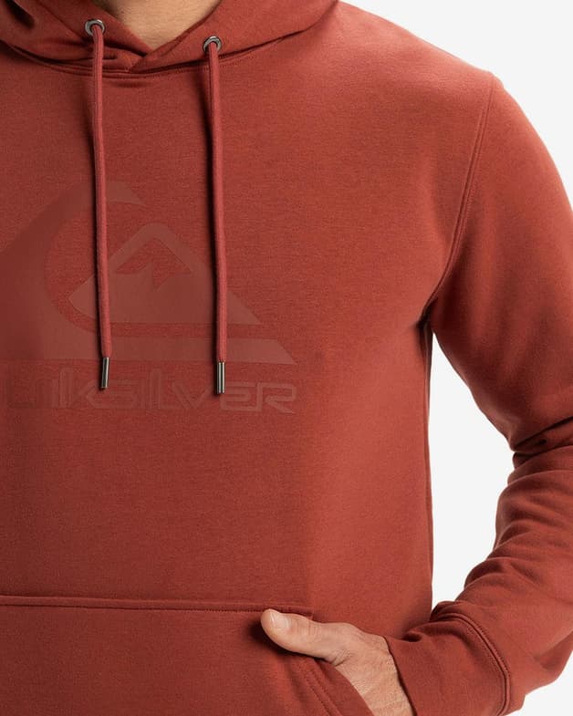 Sudadera con capucha Quiksilver Comp Logo rojo oscuro - #4