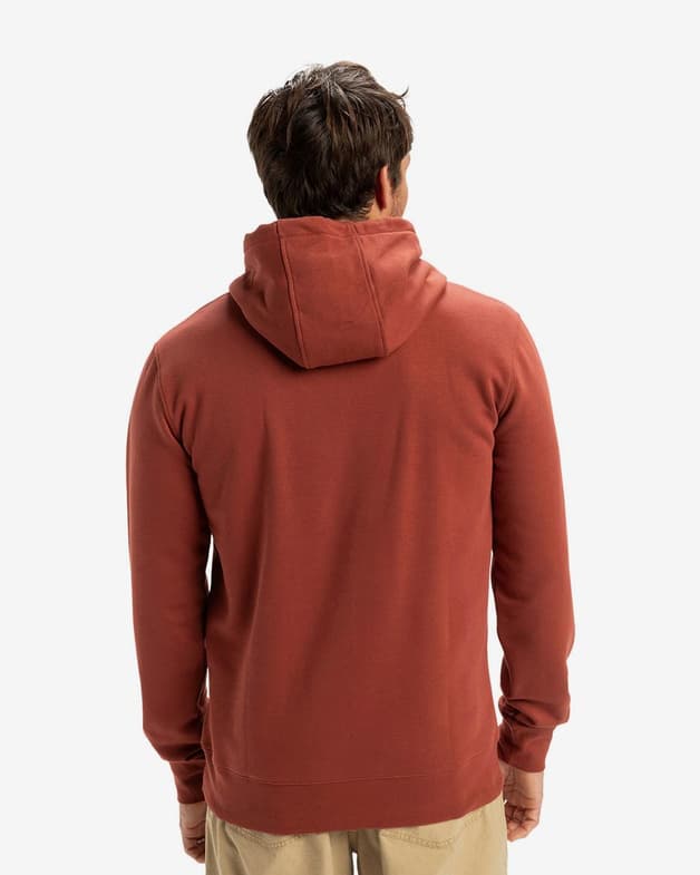 Sudadera con capucha Quiksilver Comp Logo rojo oscuro - #2