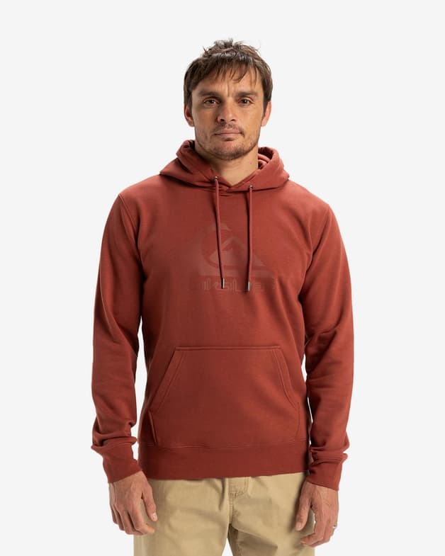 Sudadera con capucha Quiksilver Comp Logo rojo oscuro - #7