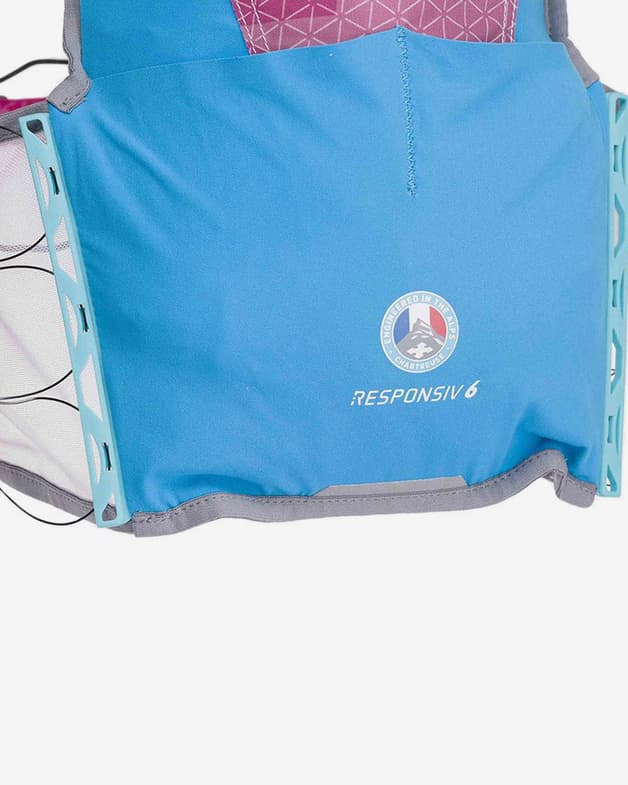 Chaleco Raidlight Responsiv 6L 2020 rosa azul claro mujer - #6
