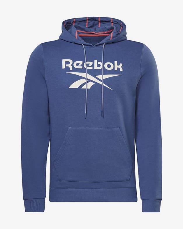 Sudadera con capucha Reebok Stripe azul marino blanco - #1