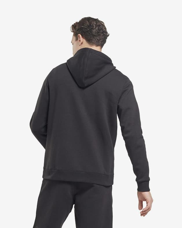 Sudadera con capucha Reebok Training Essentials Vector Zip-Up Full Zip negro blanco rojo - #3