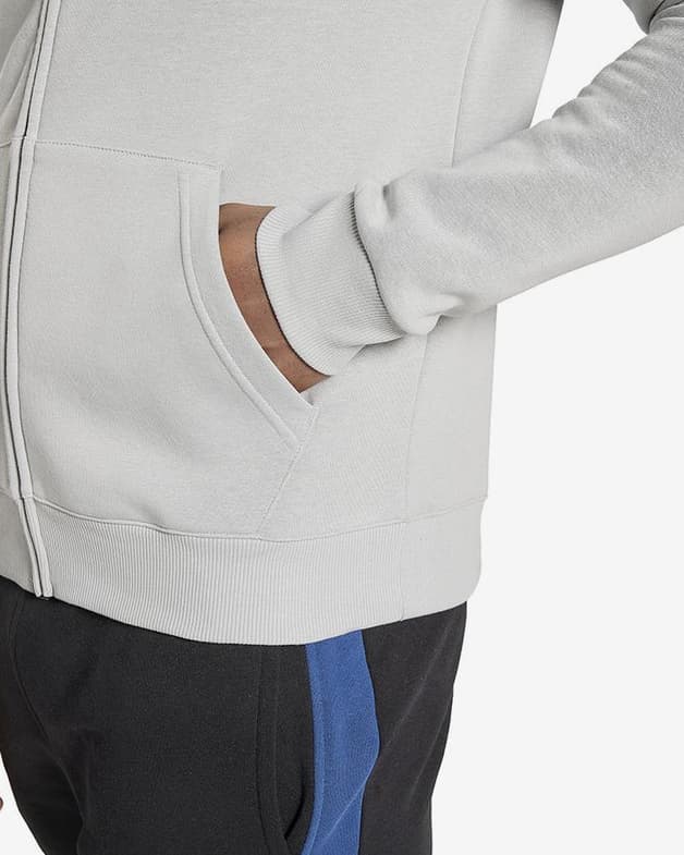 Sudadera con capucha Reebok Training Essentials Vector Zip-Up Full Zip gris azul blanco - #5