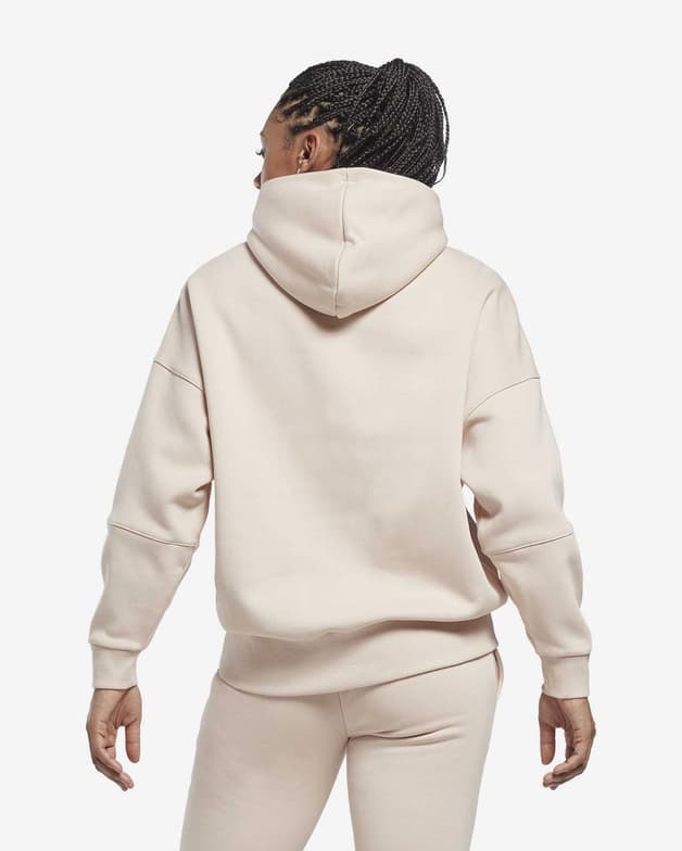Sudadera con capucha Reebok Studio Recycled Oversize blanco crema mujer - #3