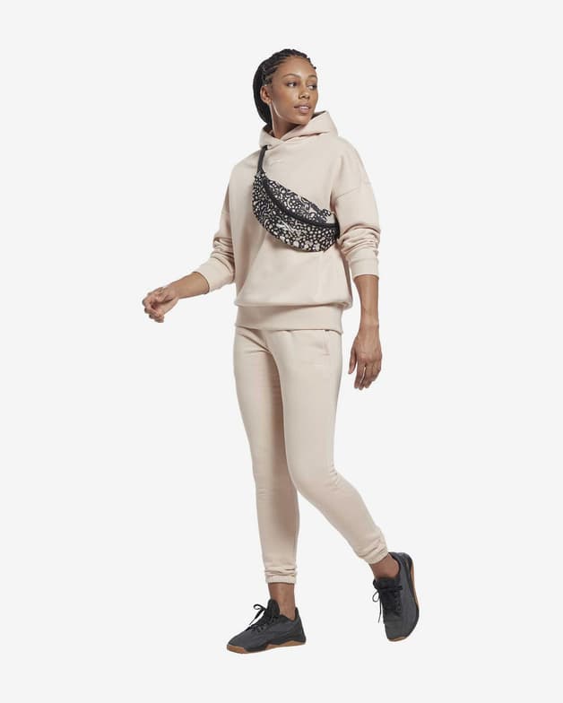 Sudadera con capucha Reebok Studio Recycled Oversize blanco crema mujer - #4