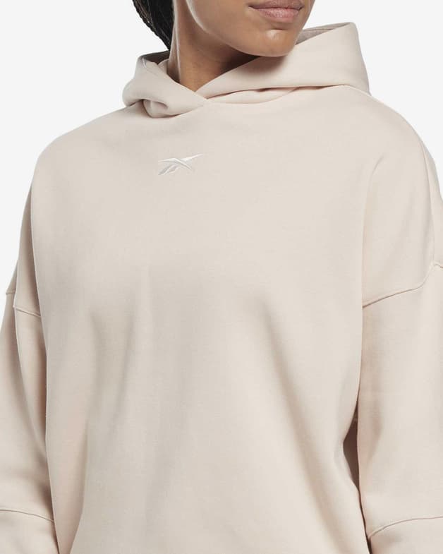 Sudadera con capucha Reebok Studio Recycled Oversize blanco crema mujer - #5