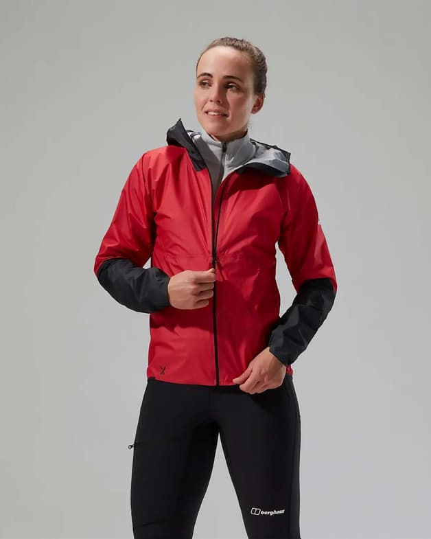 Chaqueta con capucha Berghaus MTN Guide Hyper LT rojo negro mujer - #2