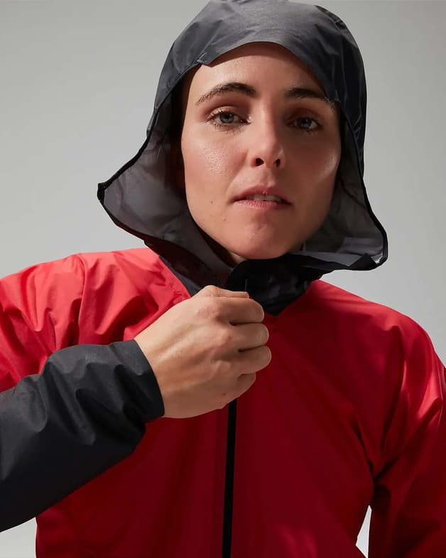 Chaqueta con capucha Berghaus MTN Guide Hyper LT rojo negro mujer - #4