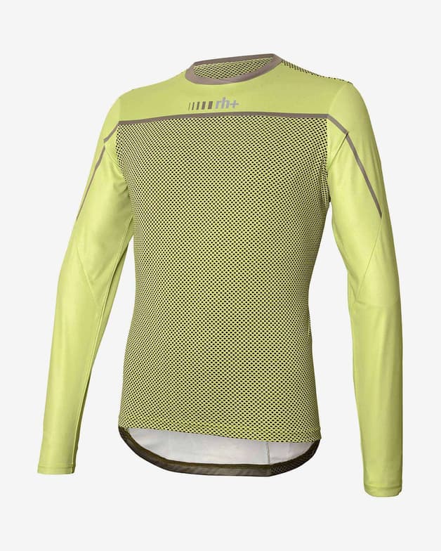 Maillot rh+ Trail manche courte vert jaune - #1