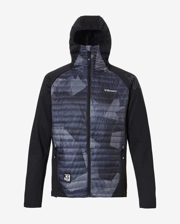 Chaqueta con capucha Rehall FORCE-R negro gris - #3