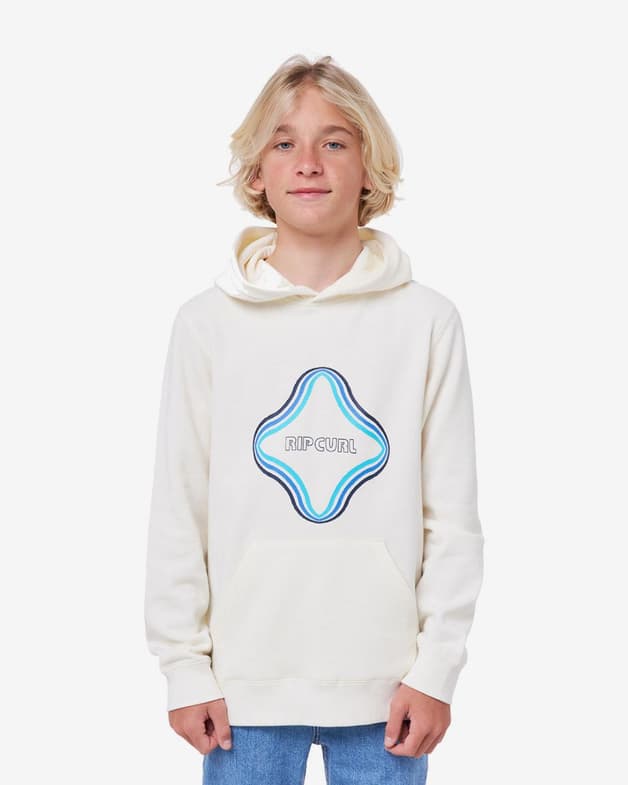 Sudadera con capucha Rip Curl Surf Revival blanco azul infantil - #1