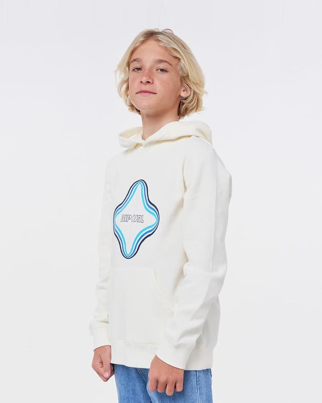 Sudadera con capucha Rip Curl Surf Revival blanco azul infantil - #2
