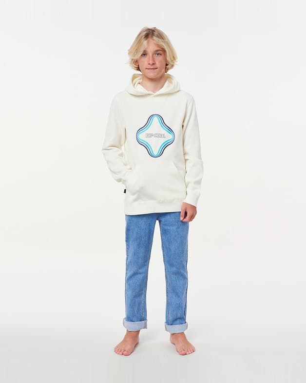 Sudadera con capucha Rip Curl Surf Revival blanco azul infantil - #4