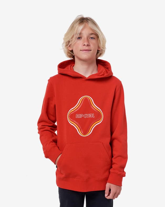 Sudadera con capucha Rip Curl Surf Revival rojo infantil - #1