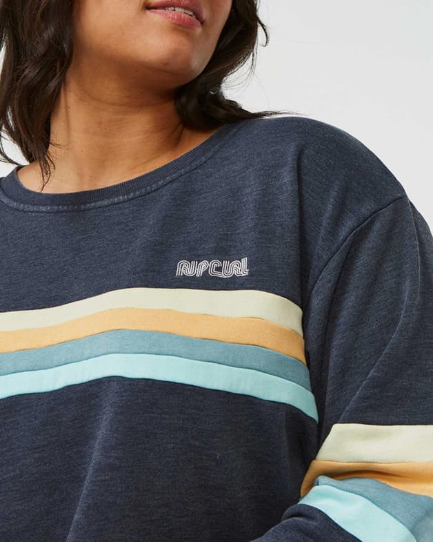 Sudadera Rip Curl Surf Revival azul marino naranja mujer - #3