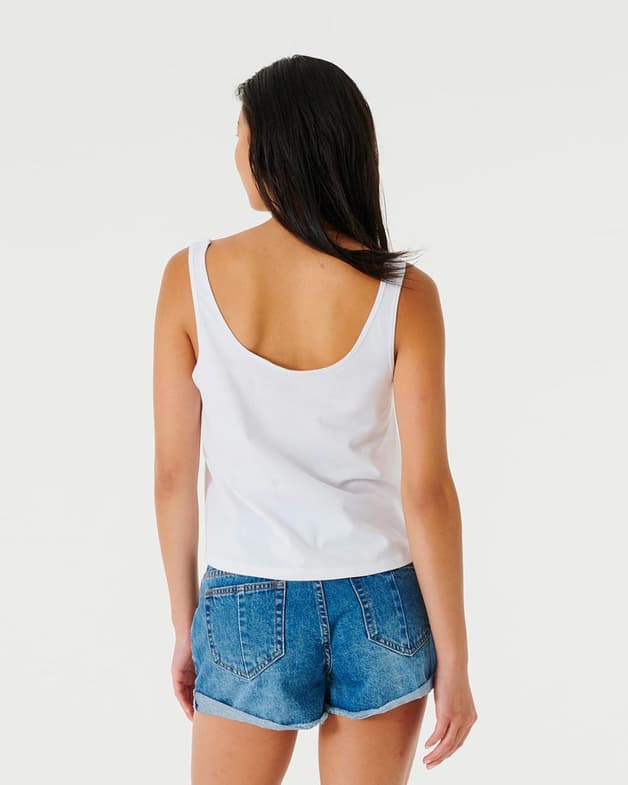 Camiseta Rip Curl Icons Of Surf Pump Font tirantes blanco mujer - #3