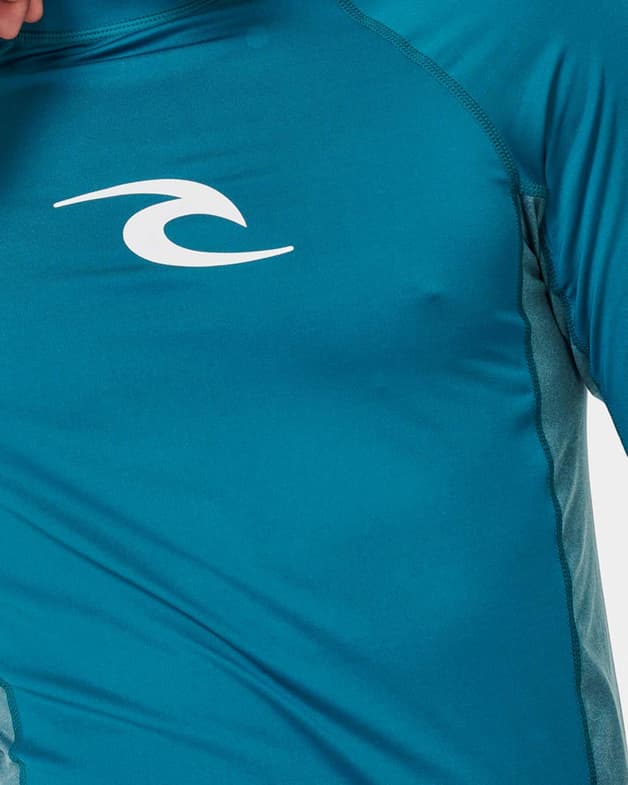 Camiseta Rip Curl Waves UPF Perf manga larga azul blanco - #2