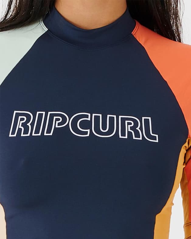 Camiseta Rip Curl Day Break UPF 50+ manga corta azul marino mujer - #5