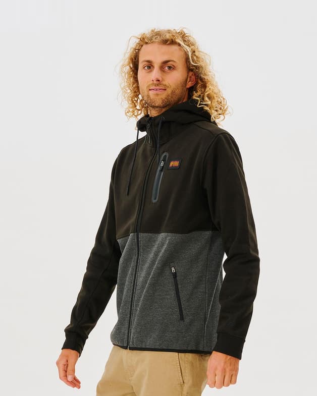 Sudadera Rip Curl Anti Series Departed Full Zip negro gris oscuro - #2