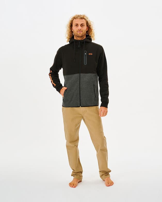 Sudadera Rip Curl Anti Series Departed Full Zip negro gris oscuro - #4