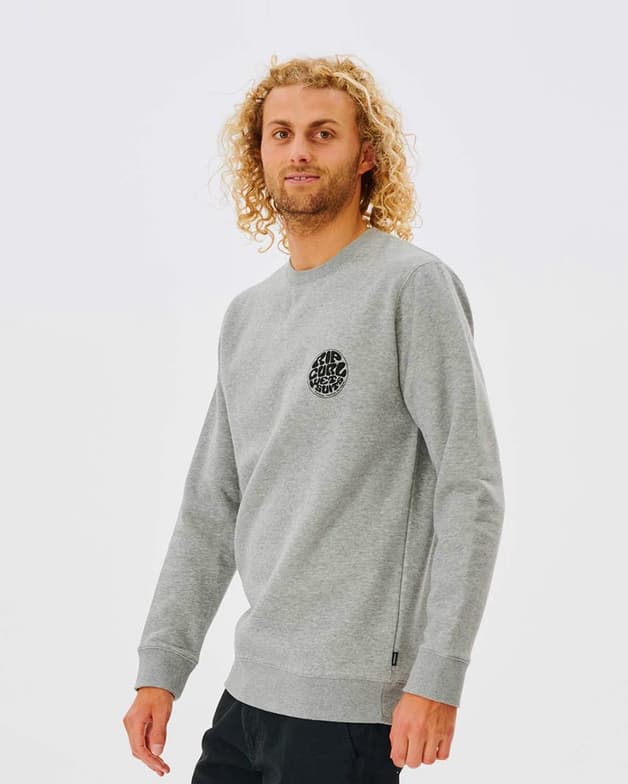 Sudadera Rip Curl Wetsuit Icon Crew gris claro negro - #2