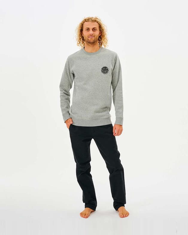Sudadera Rip Curl Wetsuit Icon Crew gris claro negro - #4