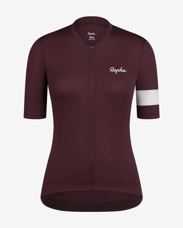 Maillot Rapha Core Lightweight manga corta granate mujer - #1