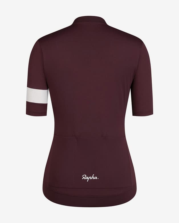 Maillot Rapha Core Lightweight manga corta granate mujer - #2