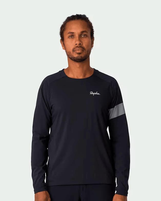 Rapha Trail Maillot langærmet sort - #1