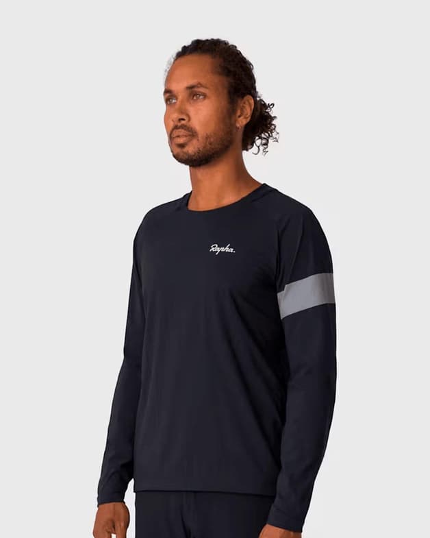 Rapha Trail Maillot langærmet sort - #4