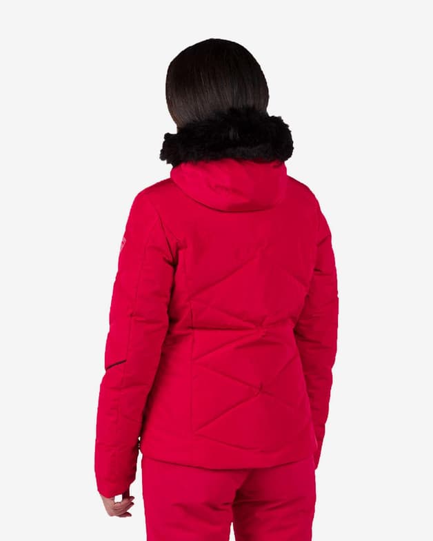 Chaqueta con capucha Rossignol Staci Pearly rojo intenso mujer - #3