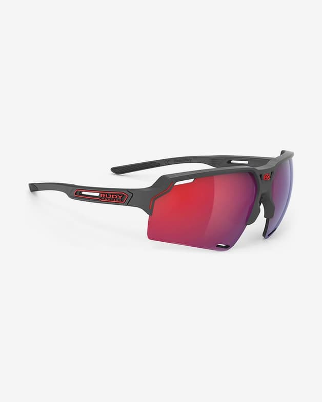 Gafas Rudy Project Deltabeat gris carbón mate con lentes RP Optics Multilaser rojo - #1