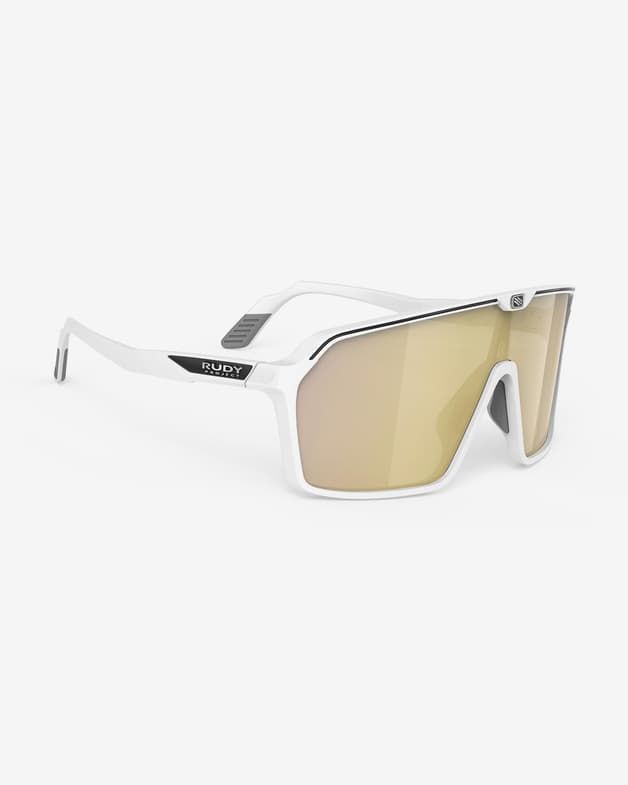 Gafas Rudy Project Spinshield blanco mate con lente RP Optics Multilaser Gold - #1