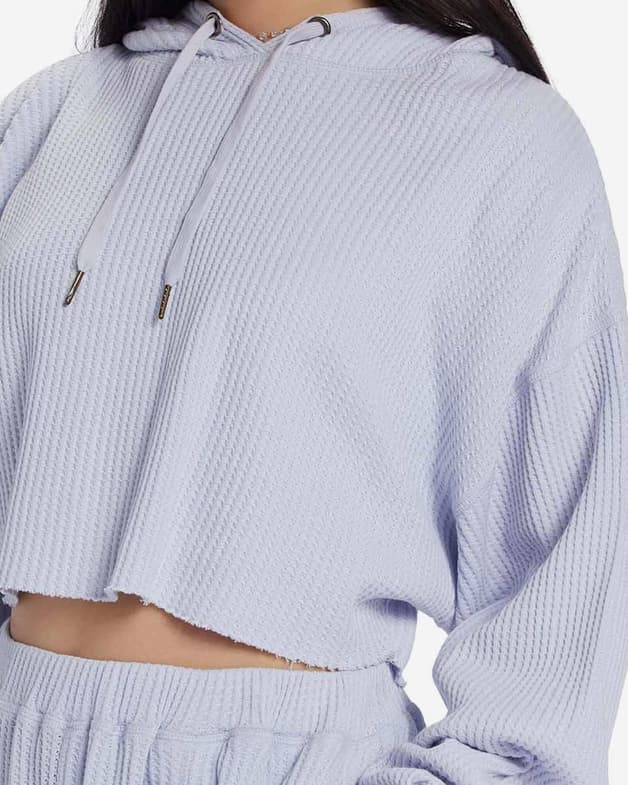 Sudadera con capucha Roxy Chloe Kim Off Duty lila claro mujer - #5