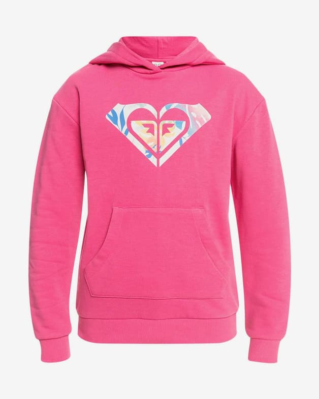 Sudadera con capucha Roxy Happiness Forever rosa infantil - #1