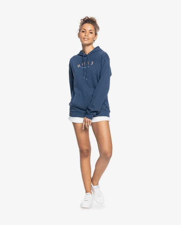 Sudadera con capucha Roxy Surf Stoked azul marino mujer - #4