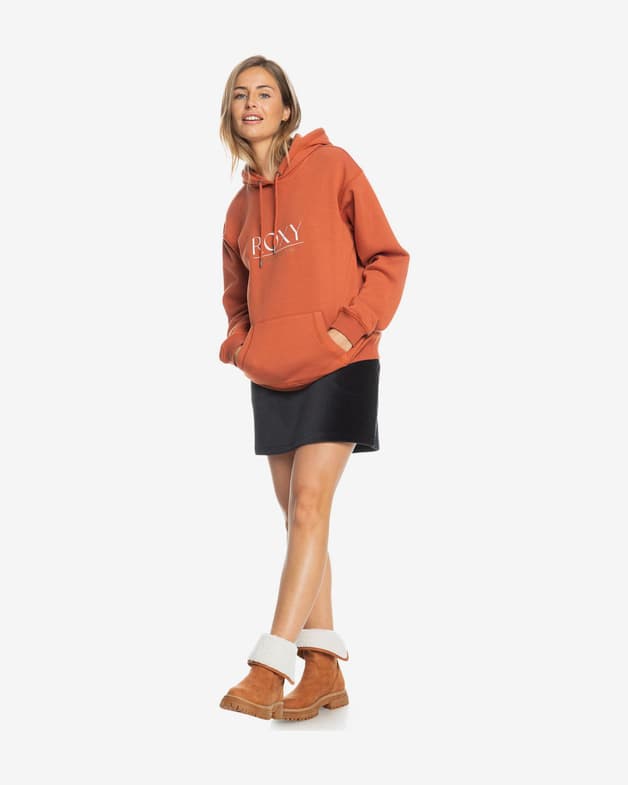 Sudadera con capucha Roxy Surf Stoked B naranja oscuro mujer - #7